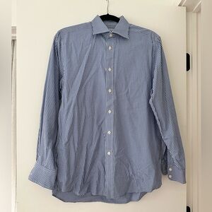 Charles Tyrwhitt Slim Fit Blue Checkered Men's Shirt